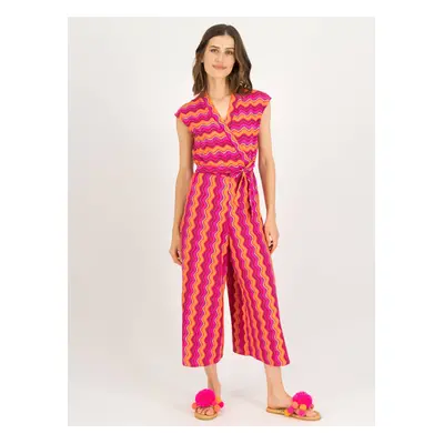 Orange-pink Women's patterned overall Blutsgeschwister - Ladies