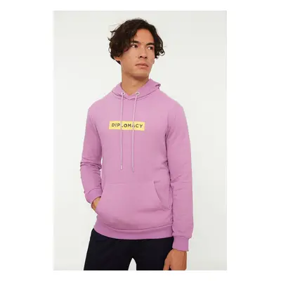 Trendyol Men's Lilac Cotton Sweatshirt