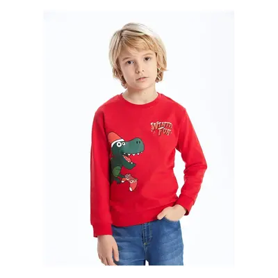 LC Waikiki Lcw Kids Crew Neck New Year's Themed Long Sleeve Boy's Sweatshirt