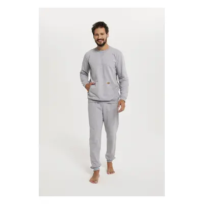 Men's set Fox, long sleeves, long pants - melange