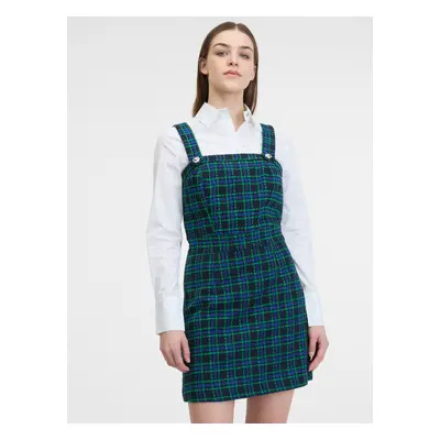 Orsay Dark blue ladies plaid dress - Ladies