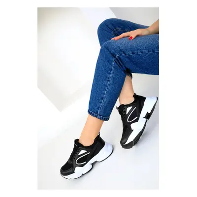 Soho Black Matte-White Women's Sneakers