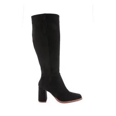 DGN Women's Pointed Toe Heeled Boots.