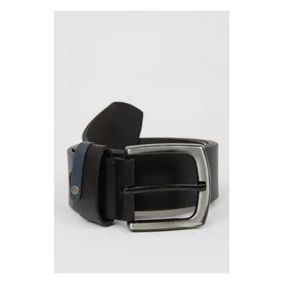 DEFACTO Men's Faux Leather Jean Belt