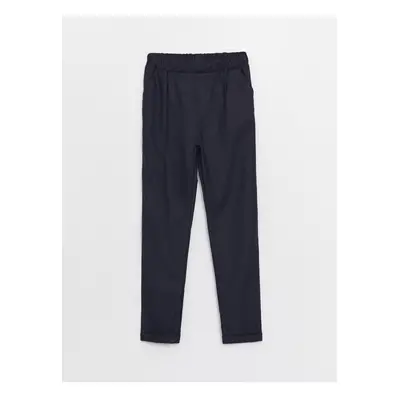 LC Waikiki Basic Girl's Trousers with Elastic Waist