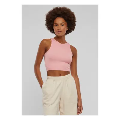 Women's Cropped Rib Top - Pink