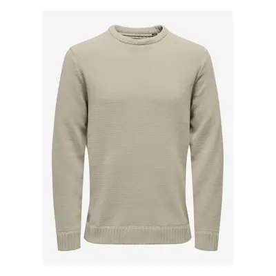 Beige Mens Sweater ONLY & SONS Ese - Men