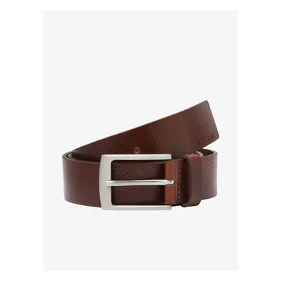 Brown Men's Leather Strap Jack & Jones Stockholm - Mens