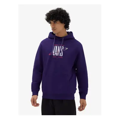 Dark purple men's hooded sweatshirt VANS Saturn Po - Men