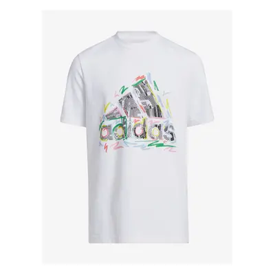 White kids t-shirt adidas Performance - Boys