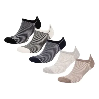 DEFACTO Men's 5-Pack Cotton Sneaker Socks