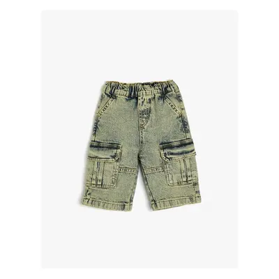 Koton Denim Shorts Capped Pocket Detailed Cotton