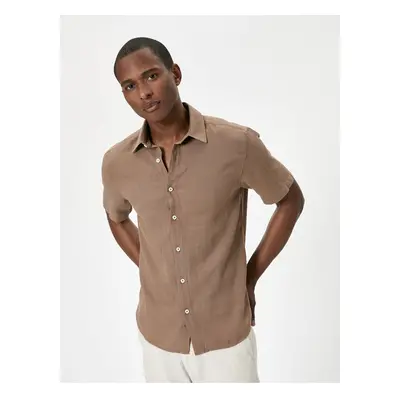 Koton Summer Shirt Short Sleeve Classic Collar Buttoned Cotton