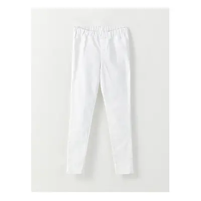 LC Waikiki Basic Girl's Jean Trousers with Elastic Waist