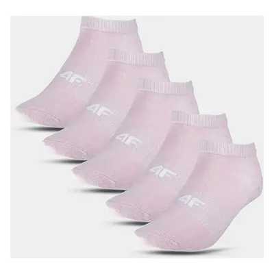 Girls' socks (5pack) 4F - pink