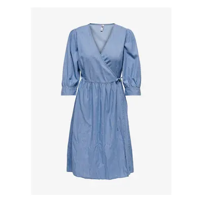 Blue Denim Wrap Dress JDY Casper - Női