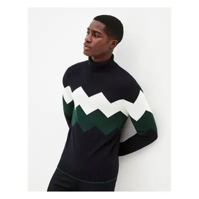 Celio Patterned Sweater Peaky with Turtleneck - Men