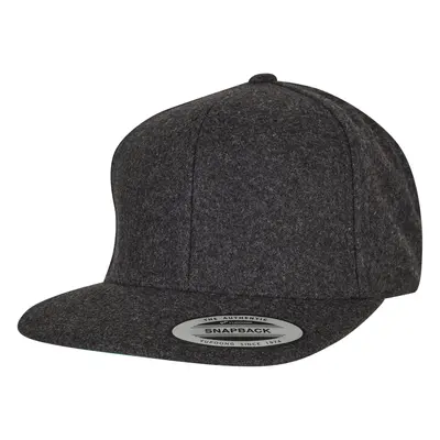 Melton Wool Snapback Dark Grey