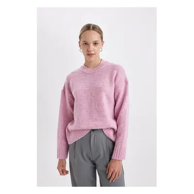 DEFACTO Regular Fit Crew Neck Knitwear Sweater