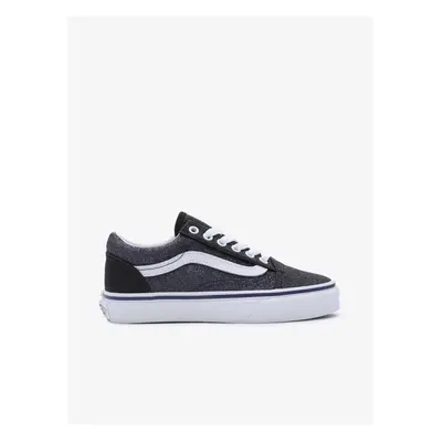 Blue and Black Girly Sneakers VANS Old Skool - Girls