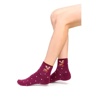 Socks Melange Bordo Melange Bordo