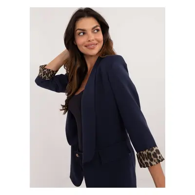 Navy blue blazer with lining