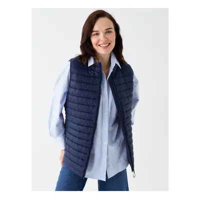 LC Waikiki Women's High Collar Plain Puffer Vest