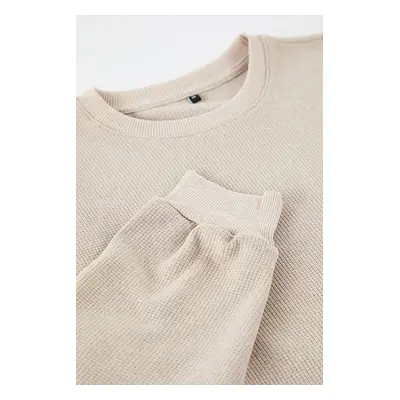 Trendyol Camel Oversize/Wide Cut Crew Neck Sweatshirt