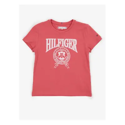 Pink Girls' T-Shirt Tommy Hilfiger - Girls