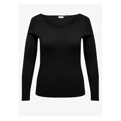 Black women's long sleeve T-shirt ONLY CARMAKOMA New Kira - Women