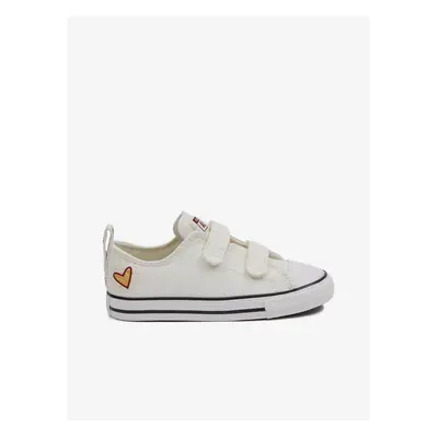 Cream Girly Sneakers Converse Chuck Taylor All Star 2V - Girls