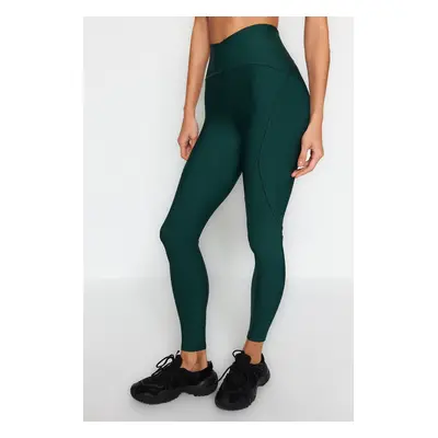 Trendyol Emerald Green kompressziós teljes hosszúságú sportleggings