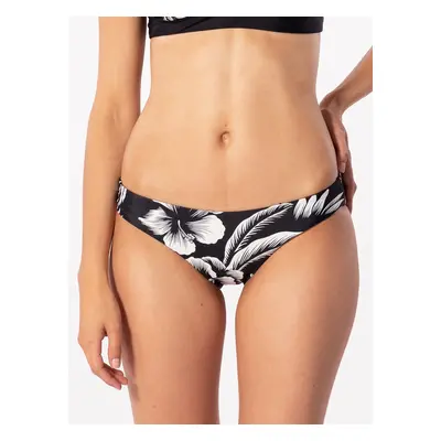 Fehér-fekete női virágos bikini alsó rip curl