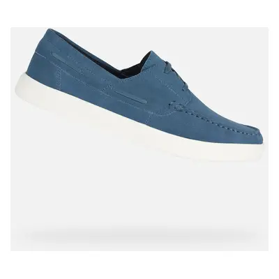 Blue men's moccasins Geox Avola - Men's