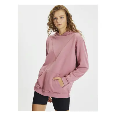 Trendy Women's Aged Pink Sweatshirt - Women