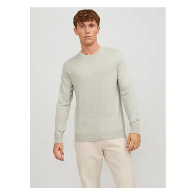 Beige Mens Wool Sweater Jack & Jones Mark - Men