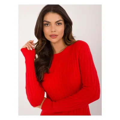 Light red classic sweater