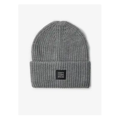 SAM73 Grey Unisex Ribbed Winter Beanie SAM Dublin - Men