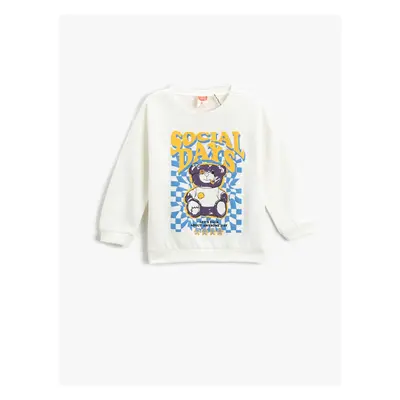 Koton Front And Back Printed Sweatshirt