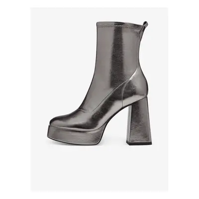 Tamaris Women's Heeled Ankle Boots in Silver - Women