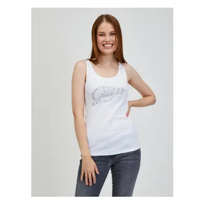 White Women's Tank Top Guess Hegle - Women