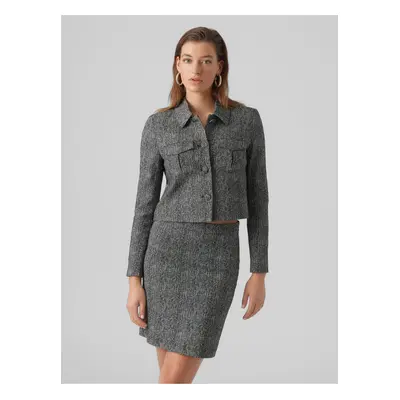 Grey Ladies Patterned Jacket AWARE by VERO MODA Gracelynn - Ladies