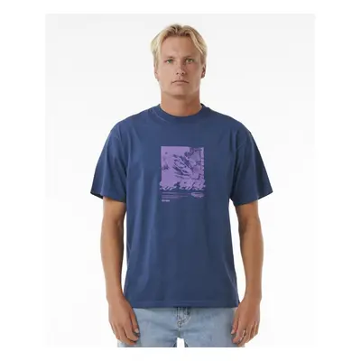 Rip Curl T-shirt QUEST OUTER REEF TEE Washed Navy