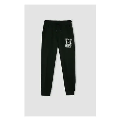 DEFACTO Boy's Thick Tracksuit Bottoms with Elastic Waistband