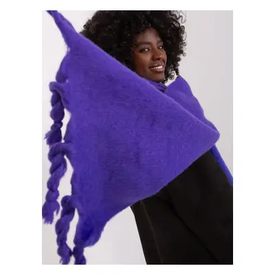 Dark purple wide women's scarf