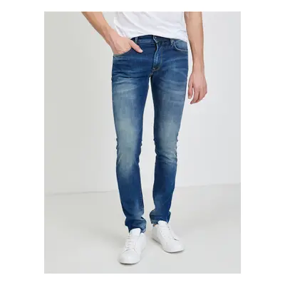 Dark blue mens slim fit jeans Pepe Jeans Stanley - Men