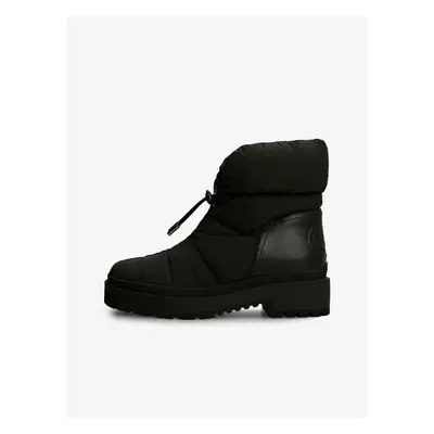 Black Womens Ankle Winter Boots Guess - Women