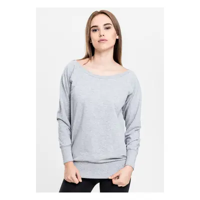 Women's Wideneck Crewneck Grey