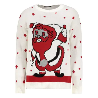 Sweater with Santa Claus ecru