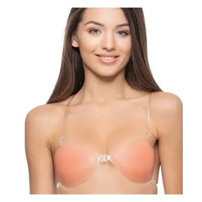 Women's silicone bra with straps GORTEKS - beige